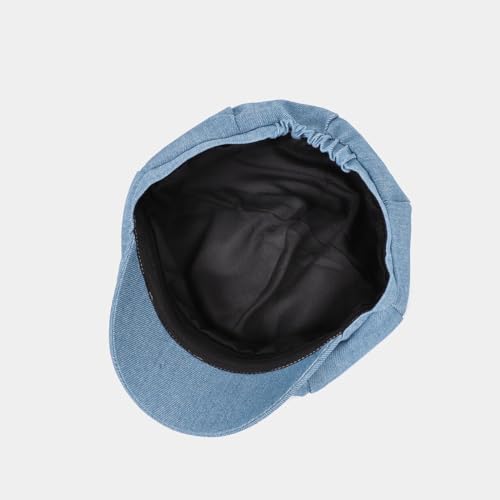 Gorra estilo boina de mezclilla para mujer miniatura 5
