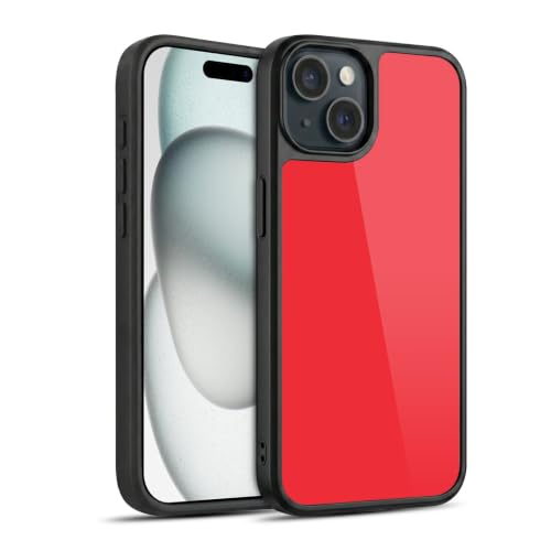 Coque de protection militaire iPhone 15 gel renforc antichoc rouge