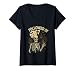 Womens Haunted Skeleton Funny Math Meme 67 Math Joke Spooky Student V-Neck T-Shirt