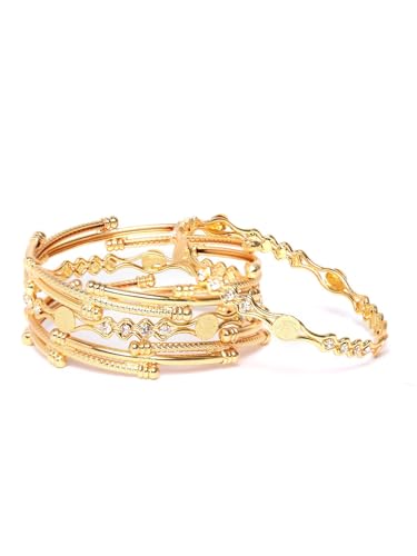 Plated Bracelet Bangles Set For Women (2.4)
