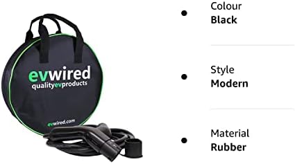 EV Wired Type 2 to Type 2 5m EV Charging Cable 32A 7kW Single Phase