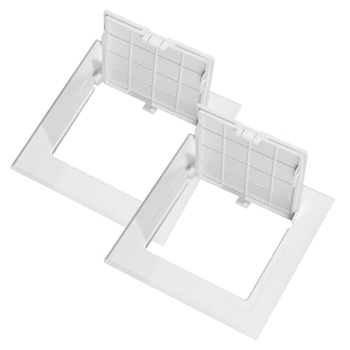 Tapas de acceso compatibles en pvc blanco juego de 2 duraderas 2