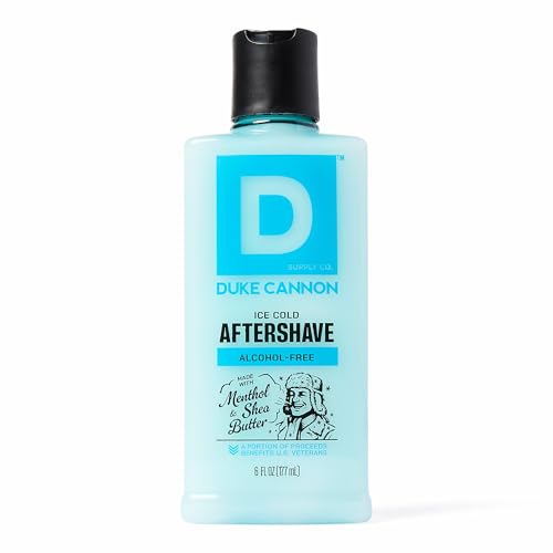 Duke Cannon Ice Cold Cooling After Shave Balm for Men - 6 fl oz - Alcohol-Free Post-Shave Balm for...