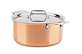 All-Clad Copper C4 8 Qt. Stockpot with Lid, Cookware