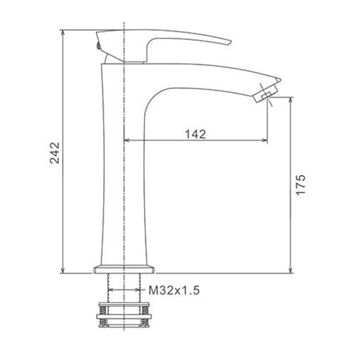 Robinet de salle de bain chromé de haute précision finition chrome white d'exception - 4