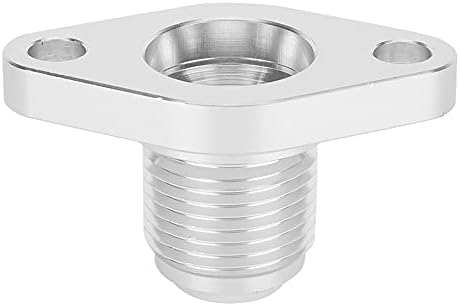 Aramox Aluminum Turbo Oil Drain Return Flange T3 T4 T3/4 T04 GT40 GT50 GT55 Silver 12 AN Auto Parts