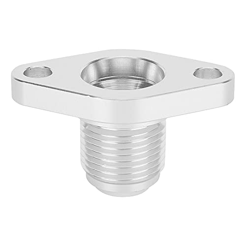Brida de Retorno de Aceite AN12 plateada de aluminio