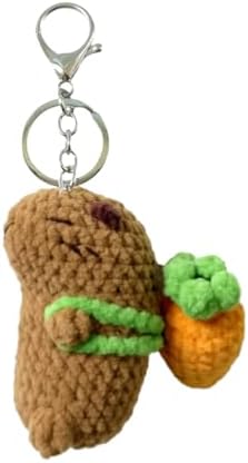 Crochet Keychain Animal Knitted Keychain Bag Charms Cute Kawaii B...