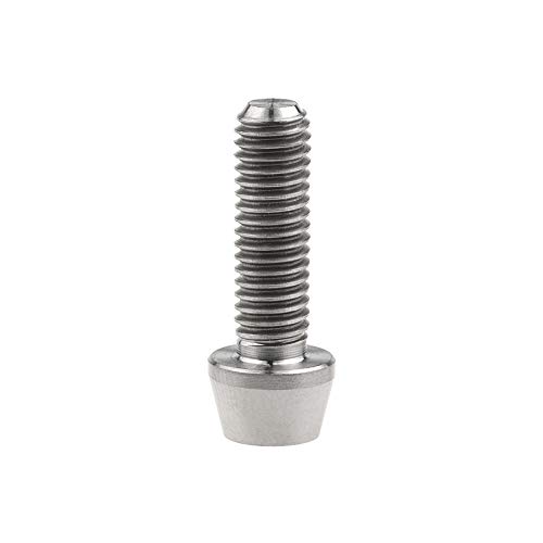 Image of Titanium Ti Bolt M5x9 16 18 20 25 30 35 40 45 50 55 60mm Tapered Head Screws Pack of 4 (M5x16mm, Normal Titanium)