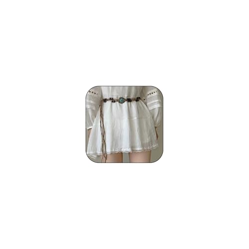 Boho Summer Waist Chain Belt Body Belly Chain Jewelry Wax Rope Braided Belt Accessories