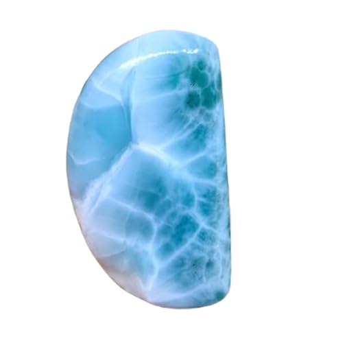 Larimar naturel de 50x28x7mm cabochon en vrac bleu pour création de bijoux uniques