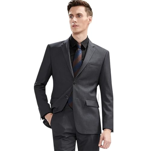 Men Suit (Blazer+Pants) Business Casual Slim-Fit Formal Dress Banquet Work English Style Evening Dress Suit