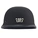 German Style Motorcycle Helmet,Adult Half Helmet Open Face DOT Approved, Motorcycle Cruiser Scooter Cool Helmet (Medium, Matte Black)