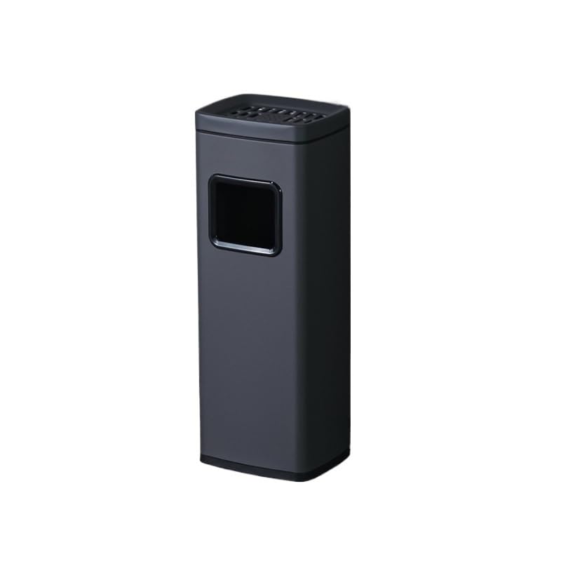 MYUYEE Papelera de Acero Inoxidable con cenicero para oficinas hoteles Ascensores vestíbulos pasillos columnas de Cenizas etc.,D-Pequeño