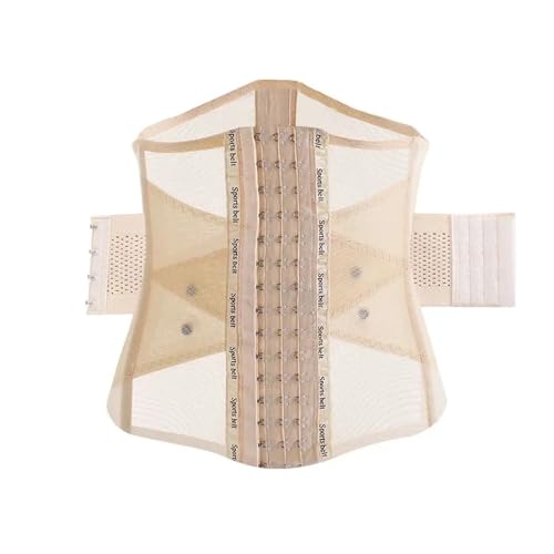 Cinturón Abdominal Para Mujeres Corsé de doble cinturón invisible, ropa interior moldeadora de verano, faja adelgazante for mujer, moldeador de cintura y vientre plano. para uso diario(Beige,XXL)