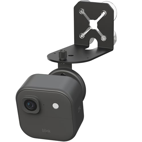 2-in-1 Metal Camera Mount for Blink Outdoor 4 & Blink Mini 2026 Upgrade Big Suction with 360 Adjustable Bracket Window Suction or Screw Wall Mount Heavy Duty Black