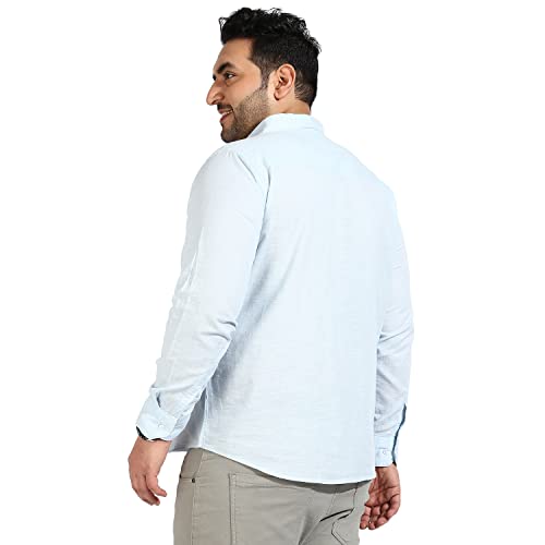 Image of CAHOOT Instafab Plus Men's Button Up Regular Fit Shirt for Casual Wear | Modern Clothing Shirt Crafted with Regular Sleeve, Comfort Fit & High-Performance for Everyday Wear