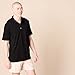 Amazon Essentials Men's Golf Polo Shirt, Moisture-Wicking Quick Dry, Short Sleeve, Black, Medium