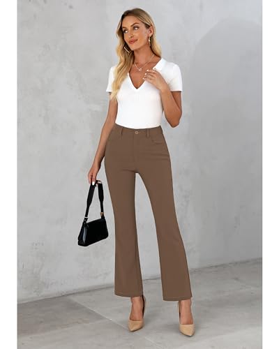 GRAPENT-Bootcut-Dress-Pants-for-Women-High-Waisted-Business-Causal-Elastic-Waist-Stretch-Flare-Work-Trousers-Dress-Pants