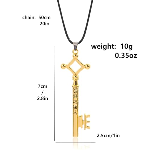 AOT Wings of Freedom Eren's Key Pendant Necklace - Shingeki No Kyojin Anime Chain - Gift for Men Women and Fans2