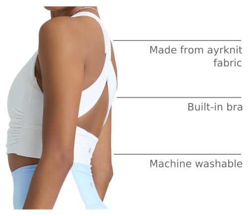 Image of POPSUGAR Sports Bras for Women - Y Back, High Neck, Strappy & Long Line Padded Racerback Bra Workout Yoga Top Racer Back Bra