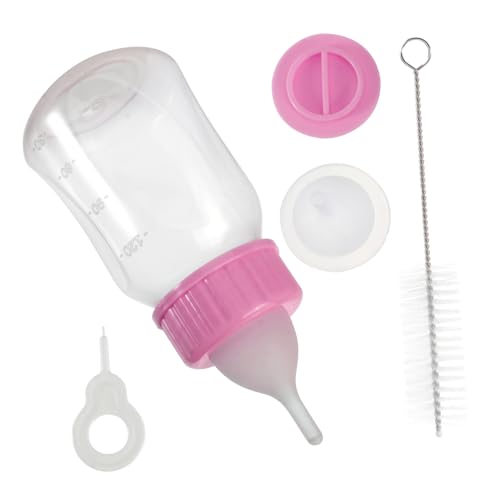 Totority Pet Feeding Bottles 120ml Cat Nursing Bottle Leakproof Pet Feeder for Kitten and Puppy Easy to Use