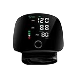 Mylemar Automatisches Handgelenk Blutdruckmessgerät mit Digitalem LCD - Bildschirm, Verstellbarer Manschette, Wiederaufladbarem Akku und 99x2 Lesespeicher