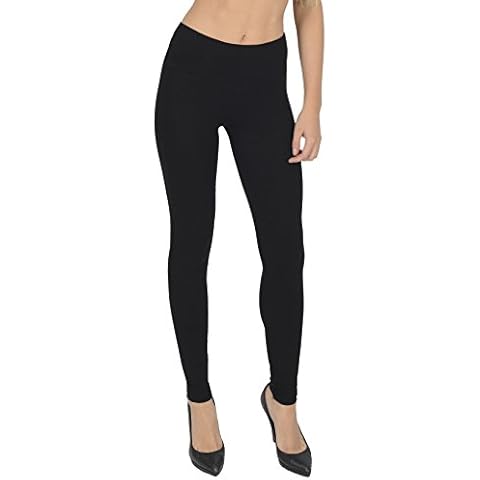 Today Is Her Women’s High Waisted Full Length Leggings Extra Comfort Range, Plus Sizes Black Size 16 Cover