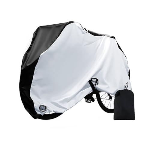 TGSPYXCH Funda Bicicleta Impermeable 210D Oxford para Skeppshult Touring 2022-2026 Anti-UV Resistente al Viento y Polvo con Orificio Antirrobo y Bolsa de Almacenamiento,BlackSilver