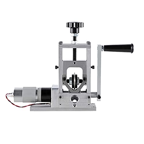 DYRABREST Household Electric Tabletop Wire Stripping Machine 775 Motor Hand Manual Cable Stripper Wire Peeling Stripper Copper for Scrap Recycling Aluminum Alloy Construction with Bearing Knife
