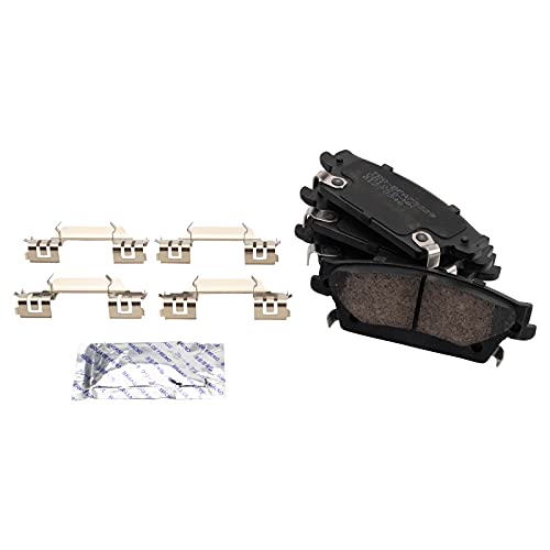 Image of TRQ Rear Brake Pad and Rotor Set Ceramic Rotors Calipers Brake Code JE5 JL9 Compatible with 2010-2011 Cadillac STS