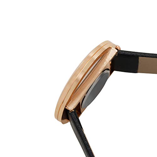 Image of Joker & Witch Faux Leather Minimal Transparent Dial Pu Analogue Watch For Women