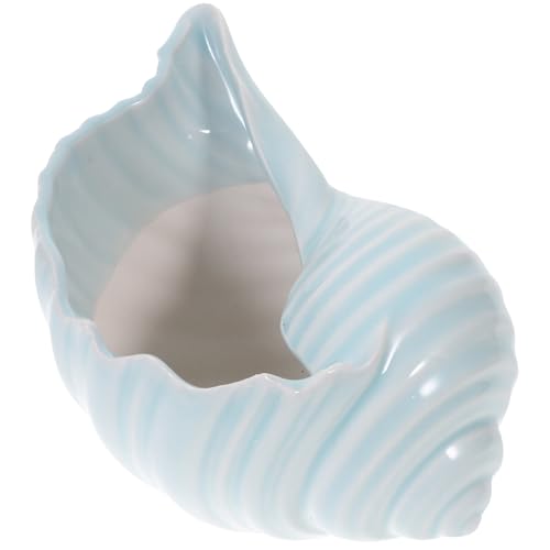 DECHOUS 花瓶 陶器 フラワーベース 貝 多肉 植木鉢 花器 一輪挿し 和風 シンプル かびん 北欧 セラミック 生け花 卓上 インテリア 家 プレゼント ギフト インテリア（ランダムカラー）のサムネイル