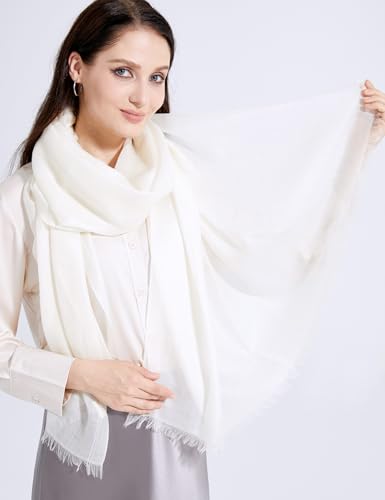 Buttery-soft Cashmere Wrap Lightweight Scarf Shawl Travel Stole for Wayfarer Extra Large 75"x35"4