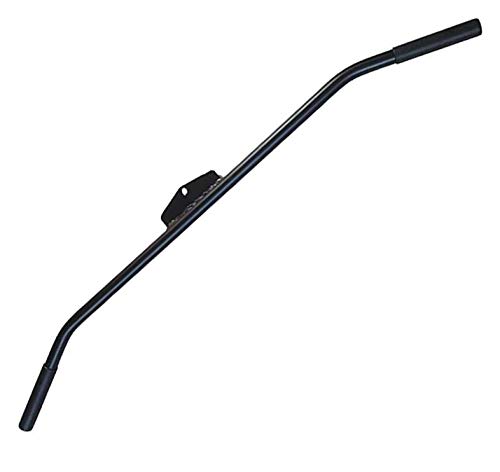 jjff Black Strength Training Bar, Press Down Bar Tricep Pull Downs with Rubber Handgrips, Hollow Straight Bar Attachment for Cable Machine Fitness Equipment Wearproof Abration Spare Part.