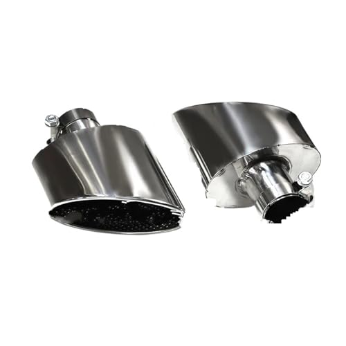 車 エキパイ A3用 A4用 A5用 A6用 A7用 RS3 RS4 RS5 RS6 RS7まで 排気管 テールパイプ ノズル 排気システム マフラー(Silver B)