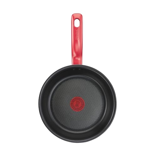 Frigideira Tefal So Chef 21 cm Vermelha – Revestimento Antiaderente Titanium, Fundo de Indução Compatível com Todas as Fontes de Calor, Thermo-Sinal e Alta Espessura