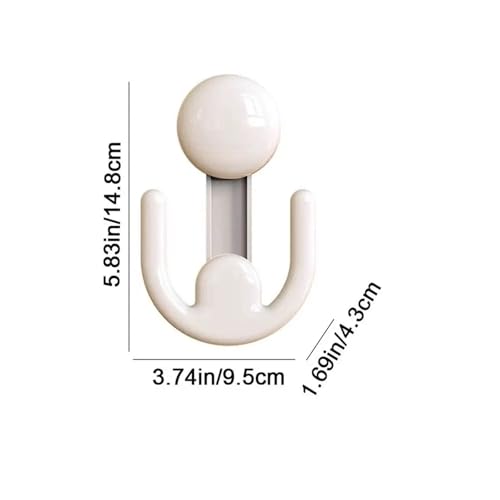 Porte-chaussures mural rétractable sans perçage extensible 2 pcs - 3