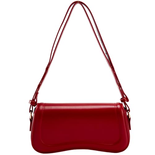 Image of Small Shoulder Bag for women,Crossbody Purses,Leather Tote Handbag Clutch Hobo Purse,with Zipper Closure for Women