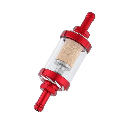 WFDAMS 5/16-inch inline fuel filter, washable, for non-fuel-injected applications such as motorcycles, lawn mowers, boats, and small engines