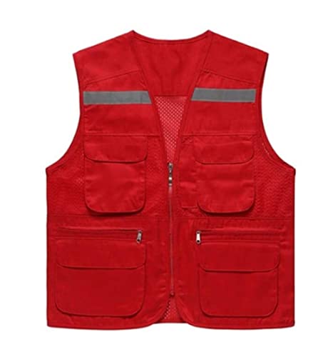 KXAOXGRC Reflektierende Warnweste Rosso X-Large