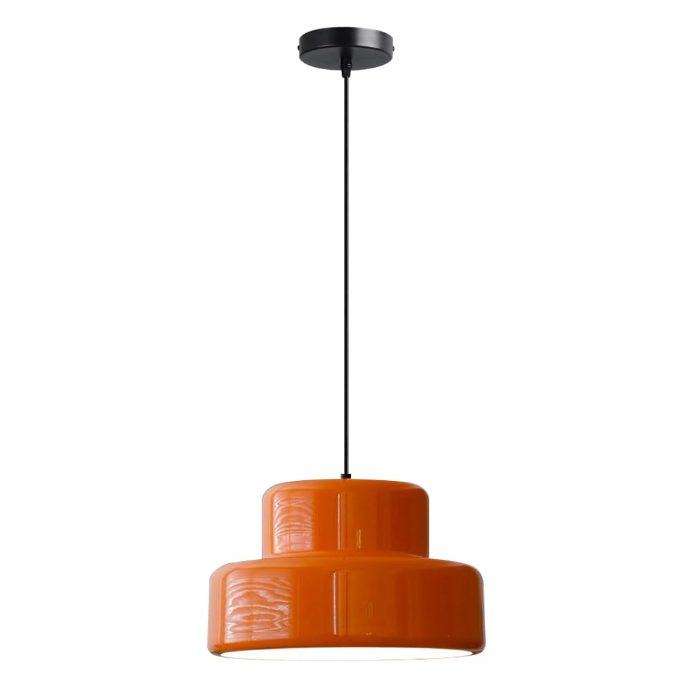ZGDHWCR Modern Industrial Style Pendant Lamp, Single Head Flush Mount Hanging Light, E26 Light Source Minimalist Chandelier, Kitchen Island Balcony Restaurant Decoration Light Fixtures
