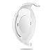 WIDEPLORE Echo Dot Wall Mount Holder for Echo Dot 3rd Generation, Space-Saving Accessories with Built-in Cable Management and Sticking Tape or Drill Nail - White