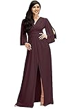 KOH KOH Plus Size Womens Long Bridesmaid Bridal Wedding Party Guest Cocktail Elegant Evening Short...