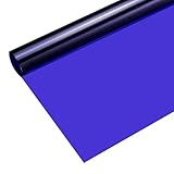 QUARKZMAN Hitzewiderstandsfähige Folie, Dunkelblau 100x100cm Farbfolien Lampenfolie, Lichtfilterfolie Farbkorrekturfolie für Foto Lampe Scheinwerfer Grafie Studio Strobe Blitz LED