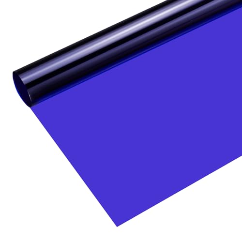 Papier filtre couleur gel bleu foncé feuille PVC pour éclairage studio