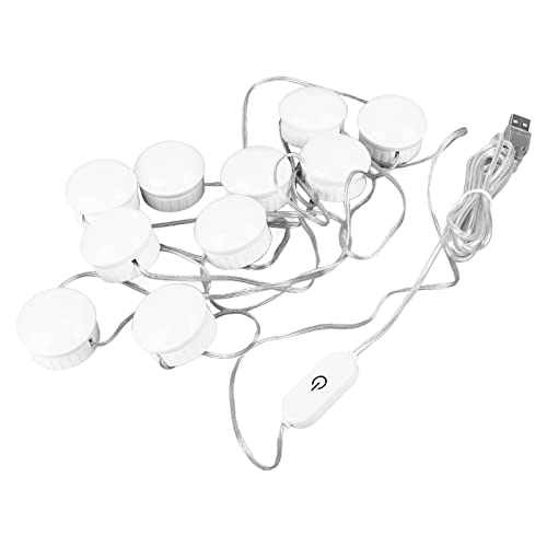 Luz de Espejo de Maquillaje LED con 10 Bombillas Regulables y Cable de 4m