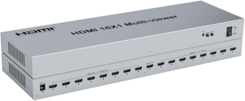 Image of MICROWARE HDMI 16x1 Quad Multi-viewer Switcher 1080P Seamless Switch Multiviewer Picture Screen Divider Video Converter PC to TV