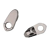 Saluaqui Boot Repair Kit Boot Lace 20 Set Alloy Lace Hooks with Rivets for DIY Sports High Top Boots Decorations Camp Hike Climb Accessories (Wrap-around style)