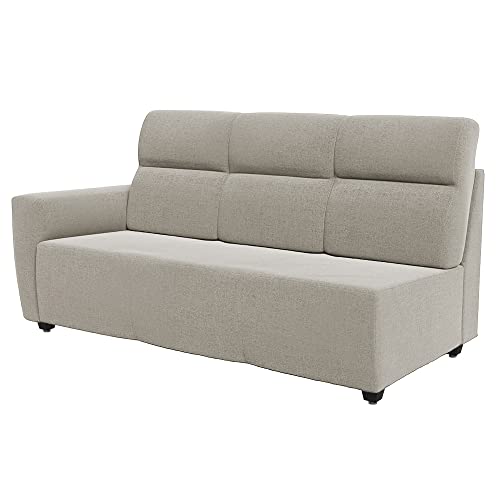 Image of Wakefit Sofa Set | 3 Year Warranty | Sofa 3 Seater, 3 Seater Sofa for Living Room, Wooden Sofa Set, 3 Seater + Left Aligned, Sofa for Living Room - Belize(Reflection : White)